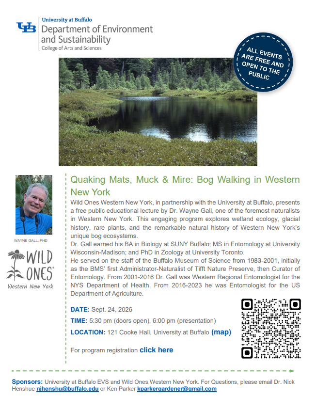 Quaking Mats, Muck and Mire: Bog Presentation by Dr. Wayne Gall